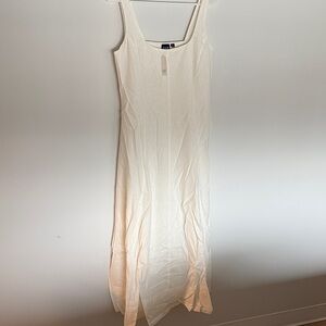 GAP Cream/Off White Maxi Linen Dress